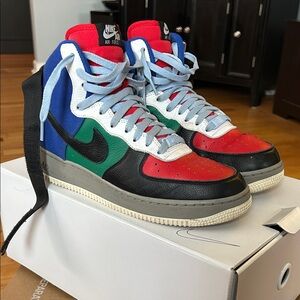 Nike Air Force 1 Red Blue Green High-Tops